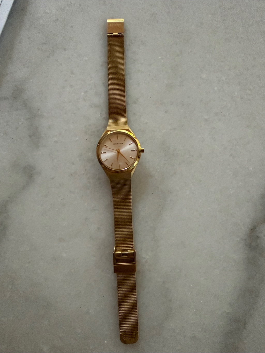 Gold Mesh Strap Women's Watch - Classic Gold Tone